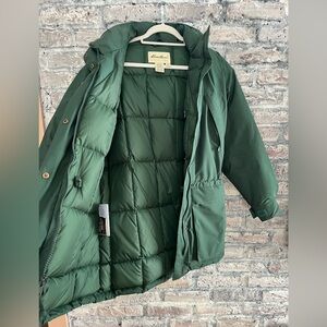 Eddie Bauer Green Puffer Jacket